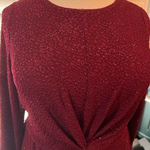 Alfani Plus Mod Shimmer Malbec